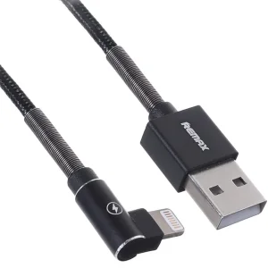 کابل تبدیل USB به لایتنینگ ریمکس مدل Ranger-90 degree طول 1 متر
