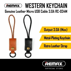 کابل تبدیل USB به MicroUSB ریمکس مدل Western طول 0.32 متر