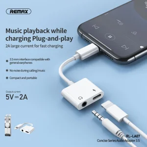 مبدل  لایتنینگ به Aux/لایتنینگ ریمکس مدل La07