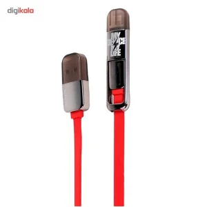 کابل تبدیل USB به لایتنینگ/microUSB ریمکس مدل Transformers طول 1 متر