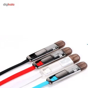کابل تبدیل USB به لایتنینگ/microUSB ریمکس مدل Transformers طول 1 متر