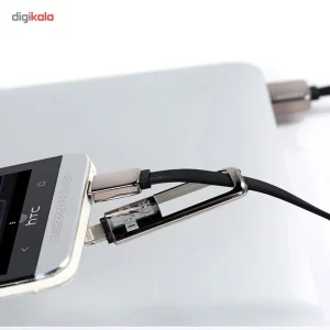 کابل تبدیل USB به لایتنینگ/microUSB ریمکس مدل Transformers طول 1 متر