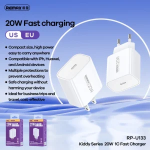 شارژر دیواری 20 وات ریمکس مدل RP-U133