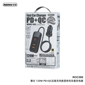 شارژر فندکی 120 وات ریمکس مدل RC-C355