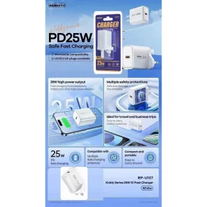 شارژر دیواری 25 وات ریمکس مدل A06 SUPERFAST