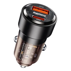 شارژر فندکی 75 وات دو پورت ریمکس مدل RCC 360