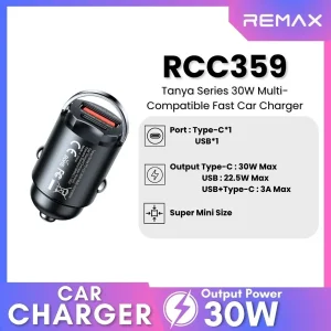 شارژر فندکی 30 وات ریمکس مدل RCC-359