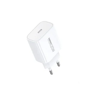 شارژر دیواری 20 وات ریمکس مدل 20W EU پورت PD به همراه کابل تبدیل USB-C