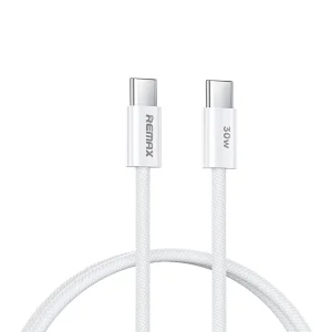 شارژر دیواری 20 وات ریمکس مدل 20W EU پورت PD به همراه کابل تبدیل USB-C