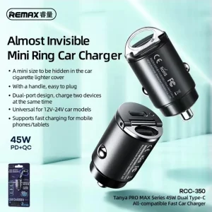 شارژر فندکی 45 وات ریمکس مدل RC-350