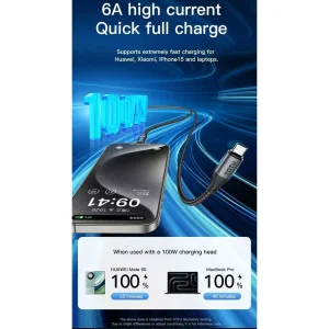کابل USB-C توتو مدل 6A طول 1 متر
