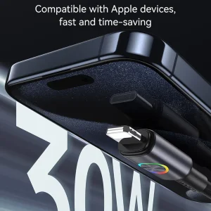 کابل تبدیل USB-C به لایتنینگ یوسمز مدل SJ753-30W طول 1.2 متر