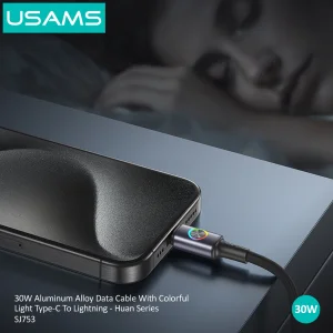 کابل تبدیل USB-C به لایتنینگ یوسمز مدل SJ753-30W طول 1.2 متر