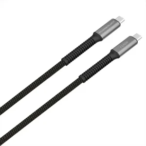 کابل تبدیل USB-C به USB-C پاورولوجی مدل USB4 Braided طول 1.5 متر