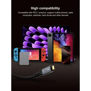کابل تبدیل USB-C الدینیو مدل iphone-16 طول 0.5 متر