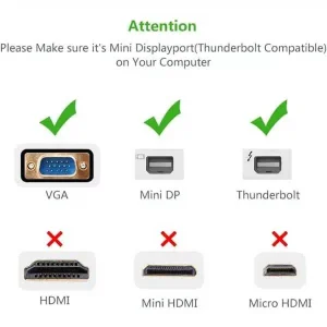 تبدیل Mini DisplayPort به VGA یوگرین مدل MD113 کد 10459