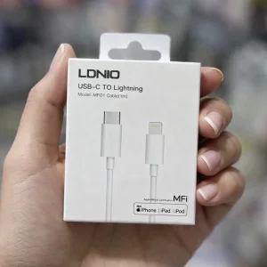 کابل تبدیل USB-C به لایتنینگ الدینینو مدل 12pro به طول 1 متر