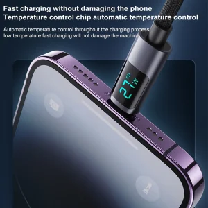 کابل تبدیل USB-C به لایتنینگ یسیدو مدل CA157 PD27W طول 1.2 متر
