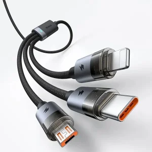 کابل تبدیل USB به MicoUSB/ USB-C / لایتنینگ مک دودو مدل CA-715 طول 1.2 متر
