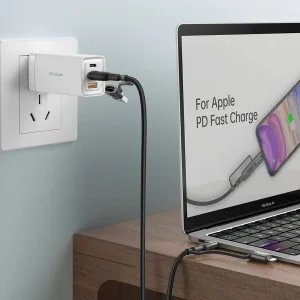کابل تبدیل USB-C/USB به لایتنینگ/USB-C مک دودو مدل Multifunctional PD 60w طول 1.2 متر