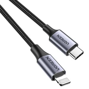 کابل تبدیل USB به لایتنینگ یوگرین مدل US304 کد 60759 طول 1متر