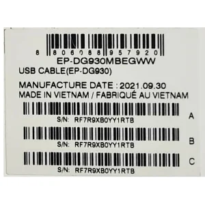 کابل تبدیل USB به USB-C سامسونگ مدل EP-DG930 طول 1.5 متر بسته 2 عددی