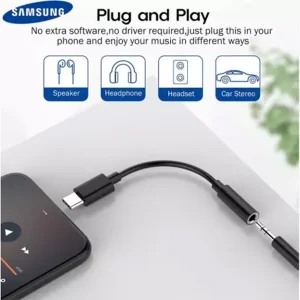 مبدل USB-C به AUX سامسونگ مدل EE-UC10J
