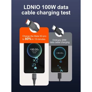 کابل تبدیل USB به USB-C / microUSB / لایتنینگ الدینیو مدل 3IN1 LC97u طول 1.2 متر