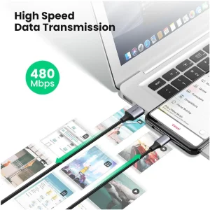 کابل تبدیل USB 2.0 به MICROUSB 2.0 یوگرین مدل US290 طول 2 متر