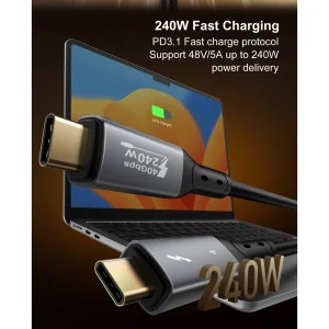 کابل USB-C الدینیو مدل 240W طول 0.5 متر