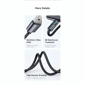 کابل تبدیل USB به USB-C مک دودو مدل CA-652 طول 1.2 متر