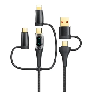 کابل تبدیل usb / usb-c به usb-c / micro usb / لایتنینگ یوسمز مدل sj626 طول 2 متر