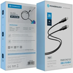 کابل USB-C پاورولوجی مدل PCAB017BK طول 2 متر