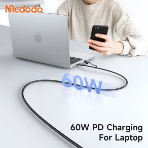 کابل تبدیل USB-C به USB/لایتنینگ مک دودو مدل CA-1990 طول 1.2 متر