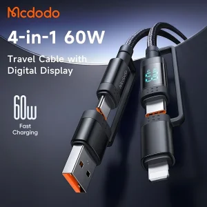 کابل تبدیل USB-C به USB/لایتنینگ مک دودو مدل CA-1990 طول 1.2 متر