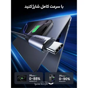 کابل USB-C یوگرین مدل 80150-US355 طول 1 متر