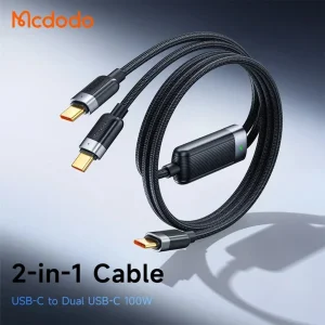 کابل USB-C مک دودو مدل 100W CA-678 طول 1.5 متر