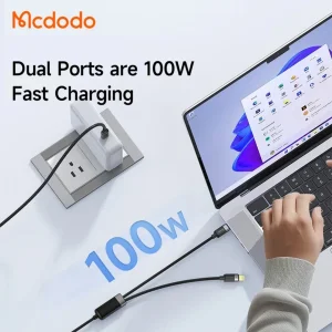 کابل USB-C مک دودو مدل 100W CA-678 طول 1.5 متر
