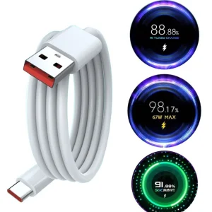 کابل تبدیل USB به USB-C شیائومی مدل Fast Charge 67W به طول 1 متر