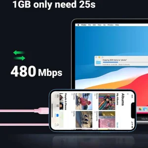 کابل تبدیل USB-C به لایتنینگ یوگرین مدل US387-20313  طول 1 متر