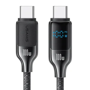 کابل تبدیل USB-C یوسمز 100 وات مدل  HX Series طول 1.2 متر