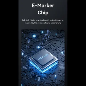 کابل تبدیل USB-C یوسمز 100 وات مدل  HX Series طول 1.2 متر