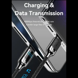 کابل تبدیل USB-C یوسمز 100 وات مدل  HX Series طول 1.2 متر