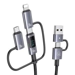کابل تبدیل Usb/Usb-c به Microusb/لایتنینگ/Usb-c یوسمز مدل sj713 طول 1.2 متر