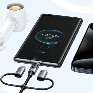 کابل تبدیل Usb/Usb-c به Microusb/لایتنینگ/Usb-c یوسمز مدل sj713 طول 1.2 متر