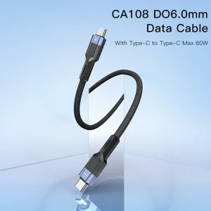 کابل USB-C یسیدو مدل CA108 PD60W طول 1.2 متر