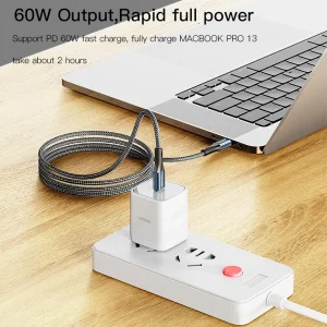 کابل USB-C یسیدو مدل CA96 60W طول 1.2 متر