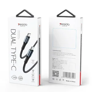 کابل USB-C یسیدو مدل CA96 60W طول 1.2 متر