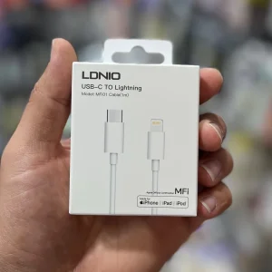 کابل تبدیل USB-C به لایتنینگ الدینیو مدل iphnoe-16 طول 1 متر
