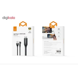 کابل تبدیل HDMI به لایتنینگ /USB مک دودو مدل CA-640 طول 2 متر